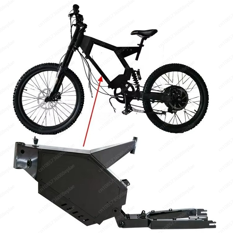 8000W Stealth Bomber Ebike - Рама Stealth Bomber Ebike, полная подвеска,