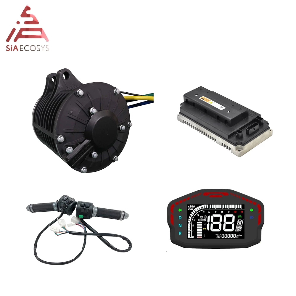 Mid Drive Motor Kit 72V 3000W - Комплект для переоборудования электромотоцикла QS138: Мотор-редуктор