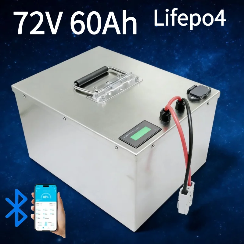 72V 60Ah Lifepo4 Battery Pack - Аккумулятор LiFePO4 72В 60Ач с Bluetooth