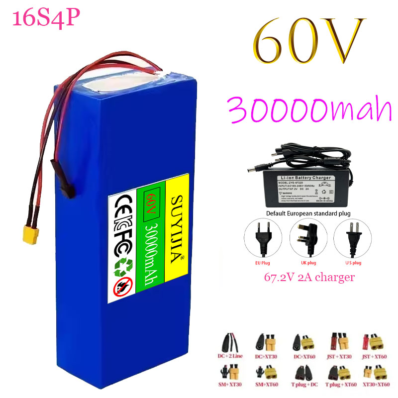 60V 30Ah Electric Scooter Battery - Литий-ионный аккумулятор 60В 100Ач 16s4p, электрическая