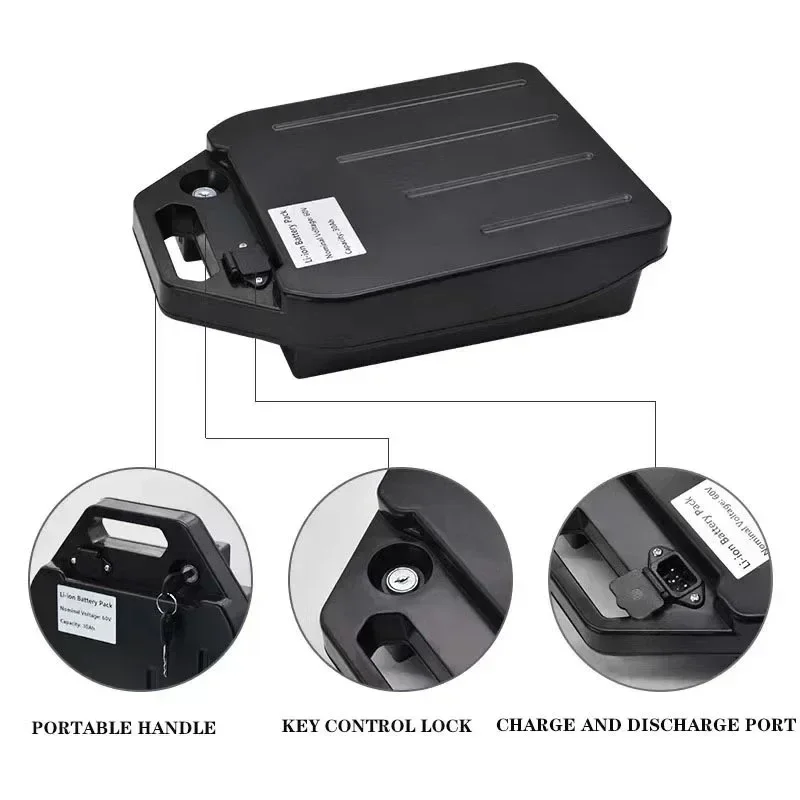 60 В 20 Ач-40 Ач2000 Вт литиев – обзор и цена 60V 30Ah Electric Scooter Battery