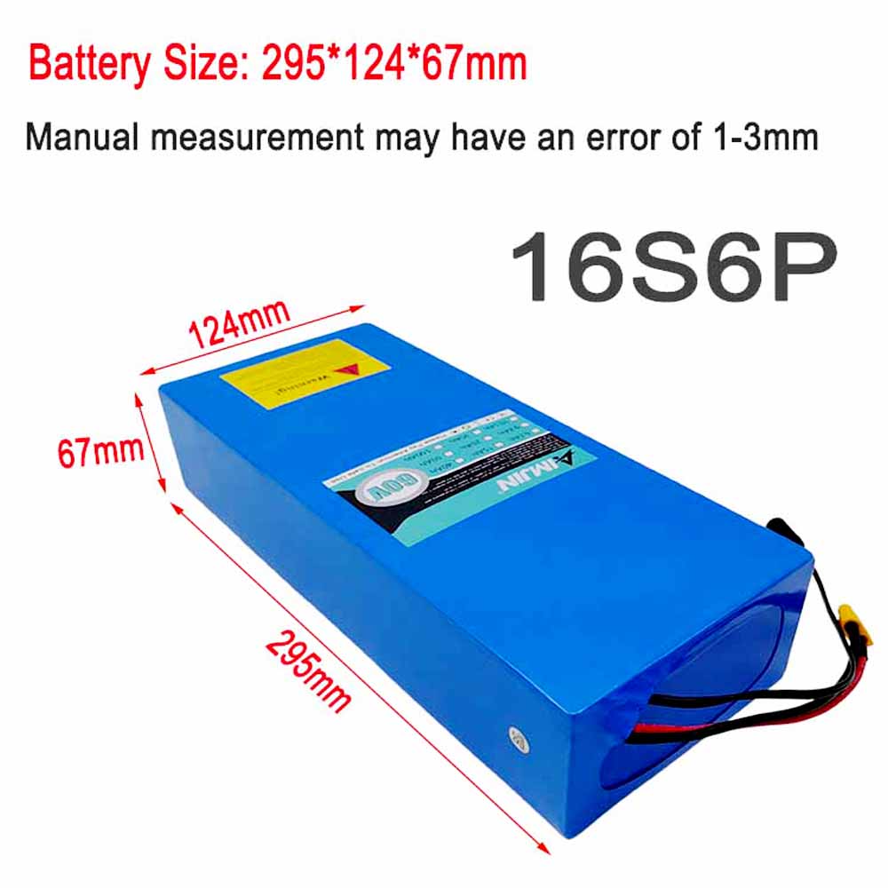 Встроенный BMS 18650 16S6P 60В – обзор и цена 60V 30Ah Electric Scooter Battery