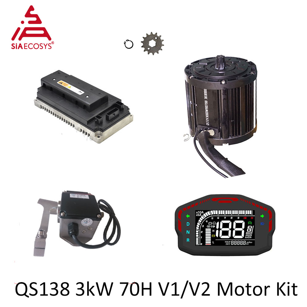 QSMOTOR QS138 3000 Вт 72 В ком – обзор и цена Mid Drive Motor Kit 72V 3000W