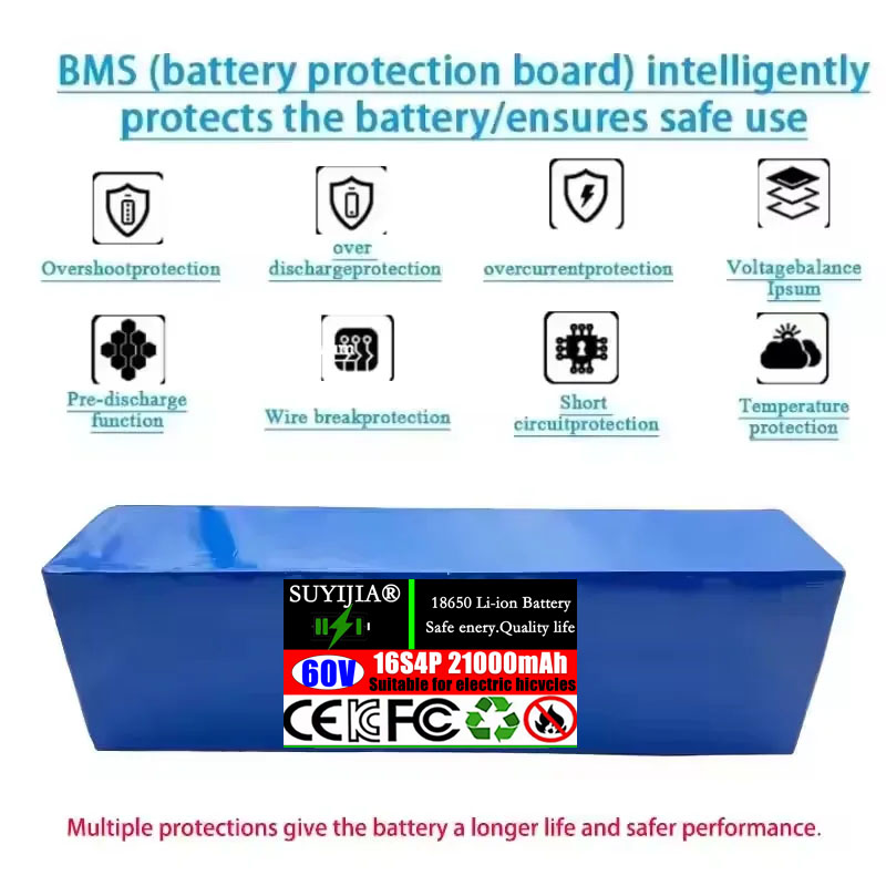 60 В 21 Ач, новый литиевый акк – обзор и цена 60V 30Ah Electric Scooter Battery