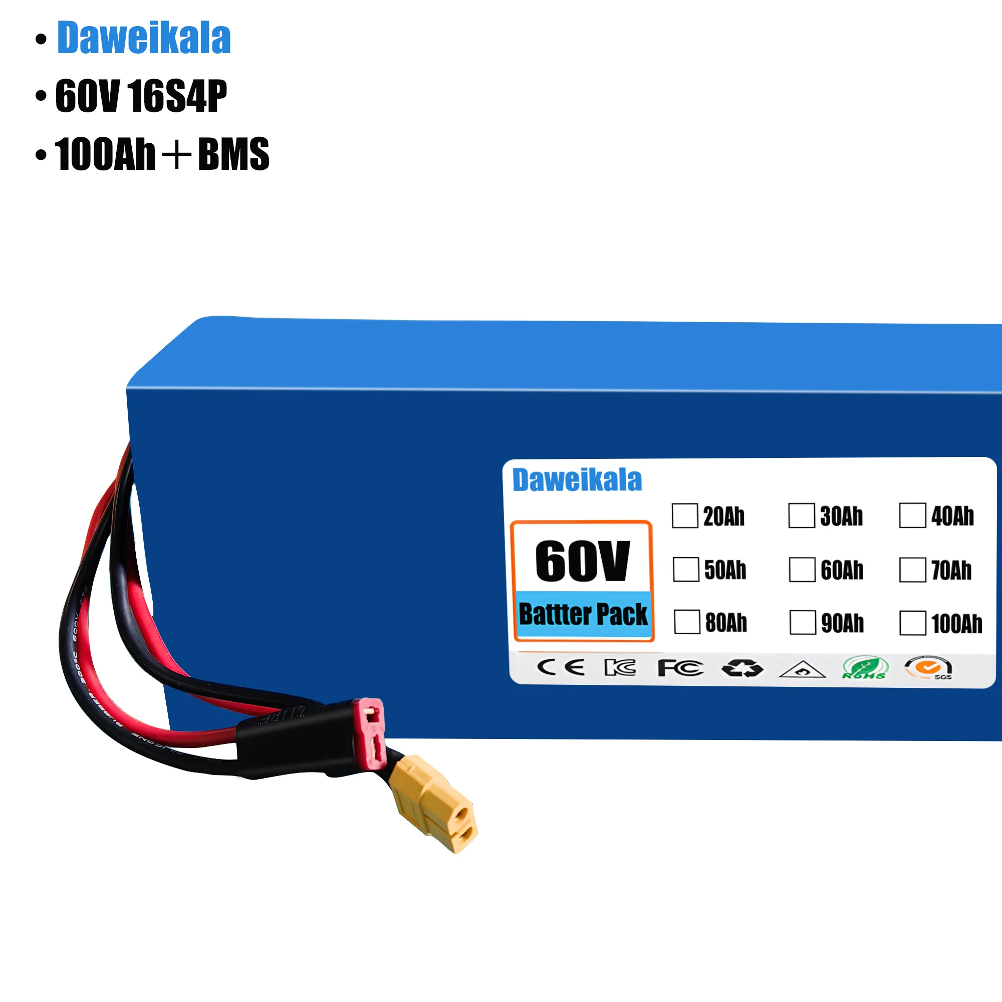 Литий-ионный аккумулятор 60 В, – обзор и цена 60V 30Ah Electric Scooter Battery