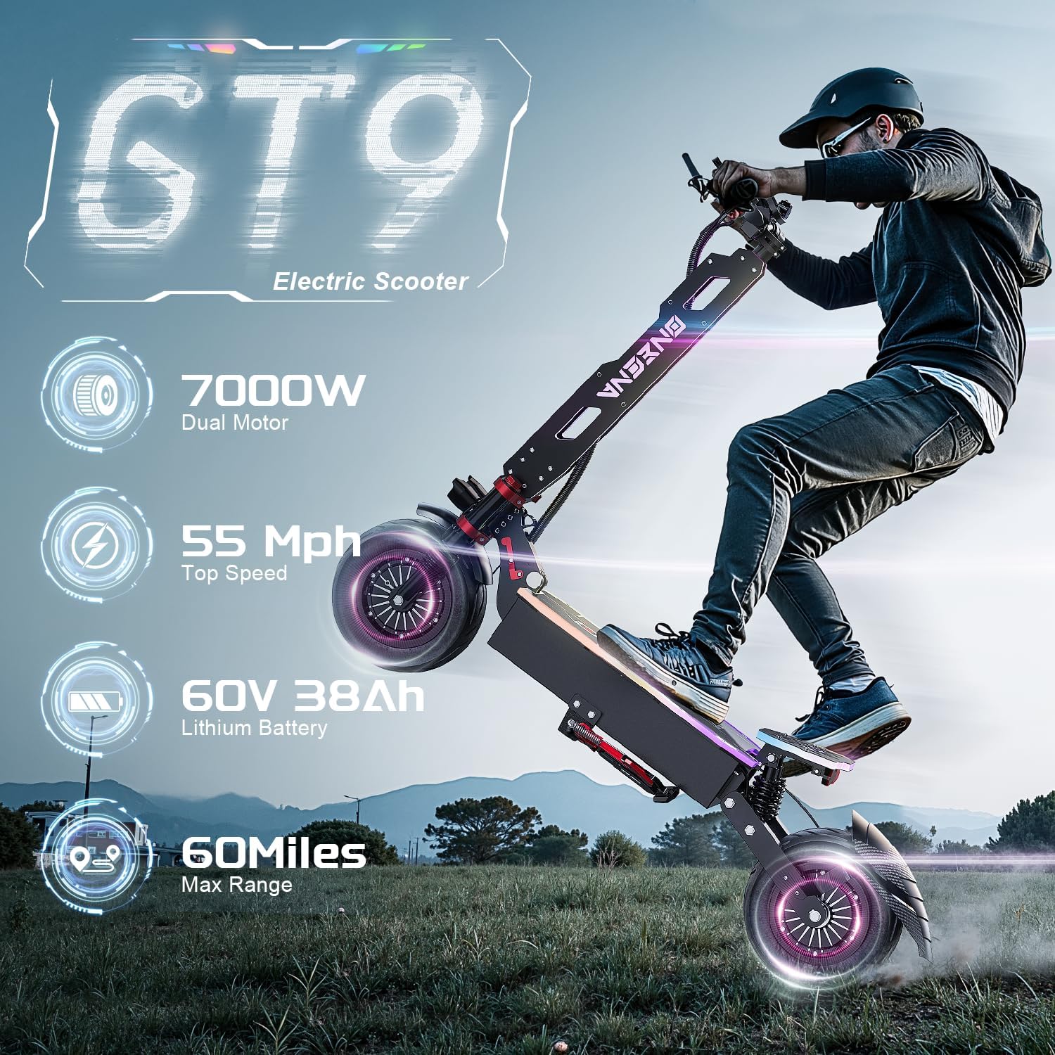 Электросамокат для взрослых ON – обзор и цена 60V 5600W Dual Motor Electric Scooter