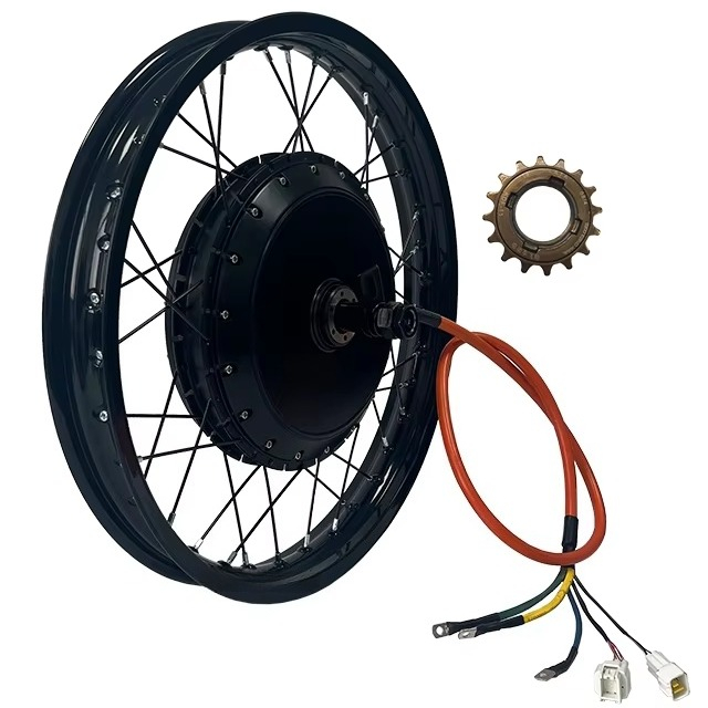 Высокоскоростной мотор-колесо  – обзор и цена Electric Motorcycle Conversion Kit 72V