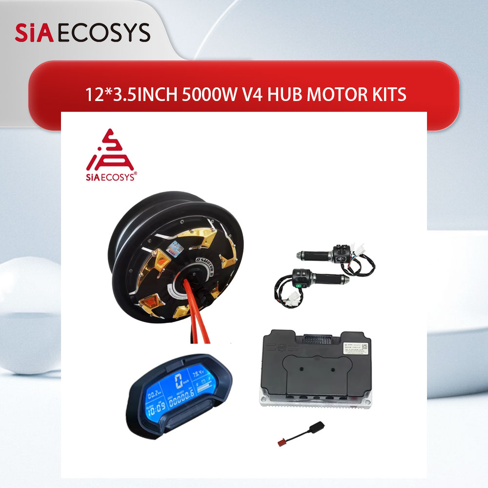 Двигатель QS 12*3,5 дюйма 5000 – обзор и цена Electric Motorcycle Conversion Kit 72V
