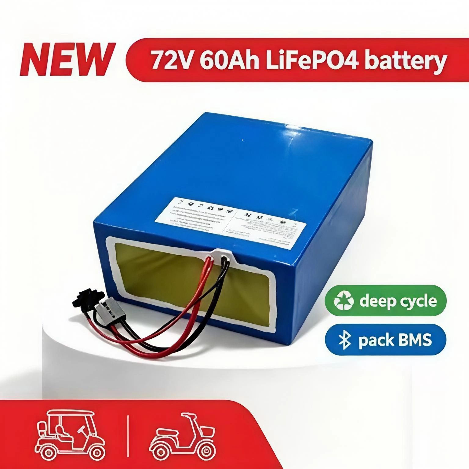 Литиевая батарея 72В 60Ач LiFe – обзор и цена 72V 60Ah Lifepo4 Battery Pack